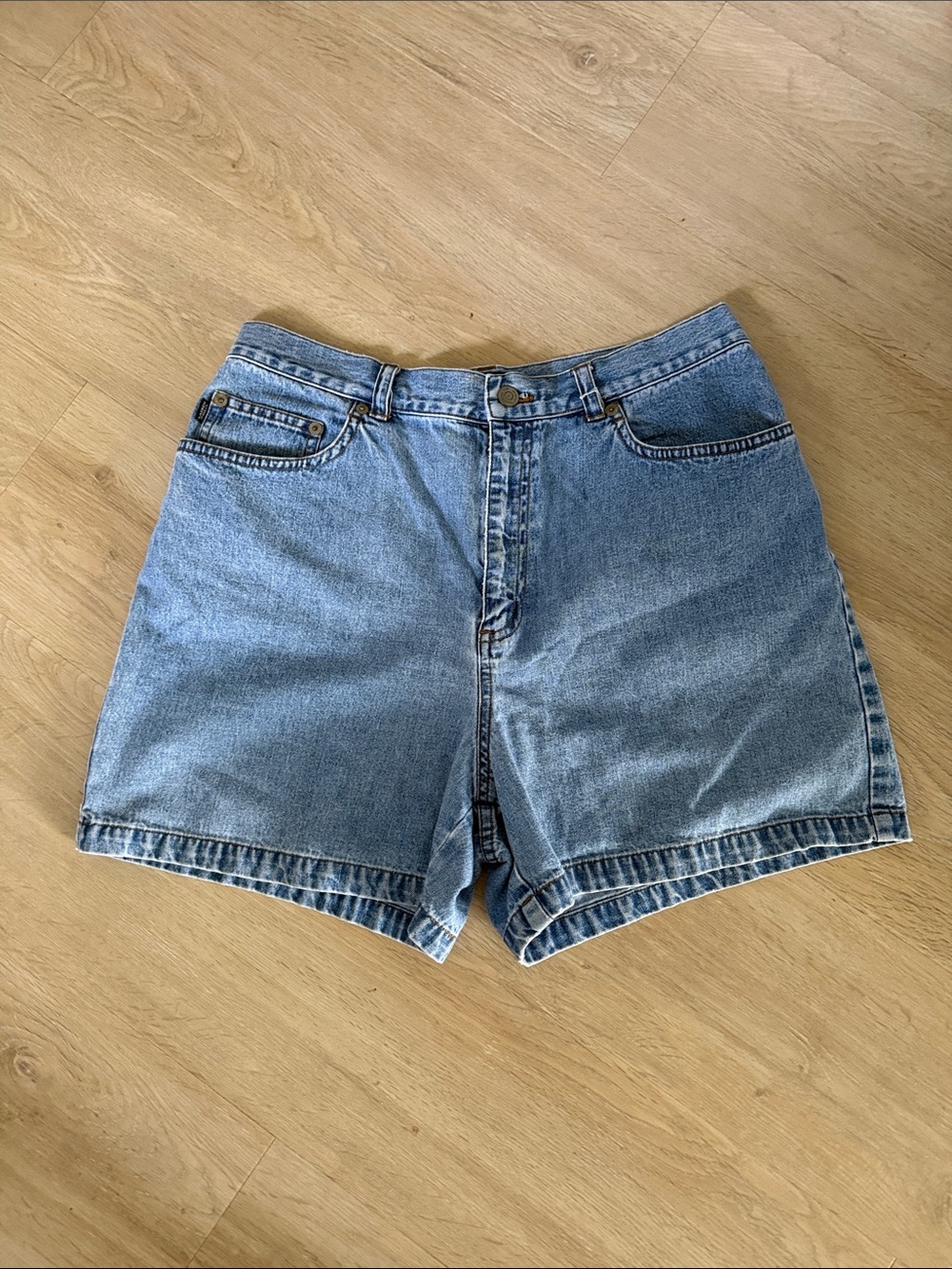 Ralph Lauren Light Wash High-Rise Jean Shorts